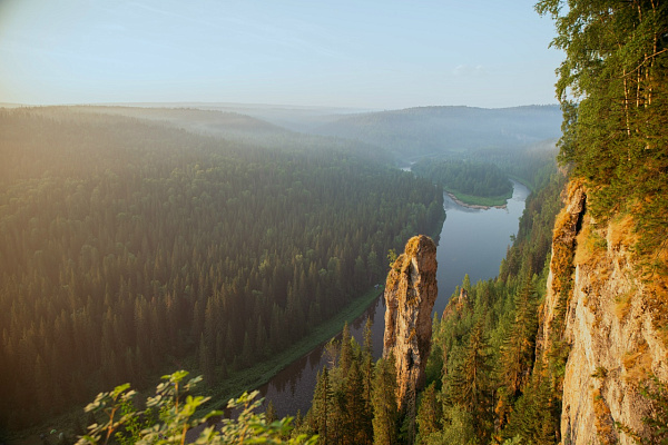 Усьвенские столбы (в зимний период)