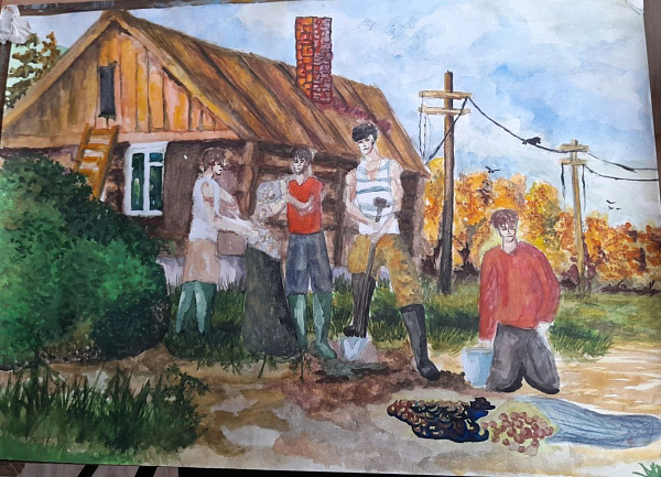 "На картошке всей семьей"