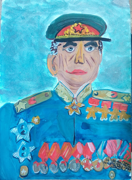 Портрет маршала Жукова Г.К.