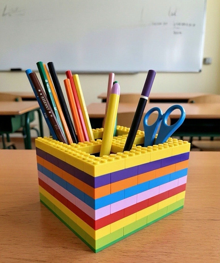 Яркий домик для канцелярии