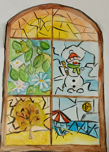 "Учебный год в школьном окне"